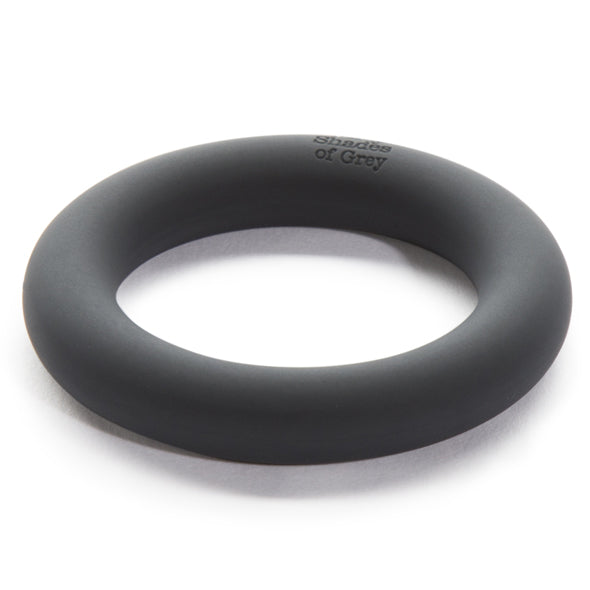 Image of Fifty Shades of Grey Siliconen Cock Ring Zwart