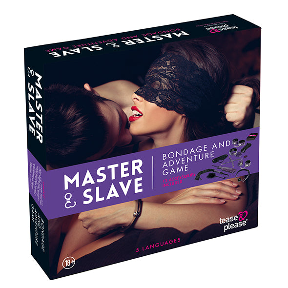 Image of Tease & Please Master & Slave Bondage Spel Paars NL/FR