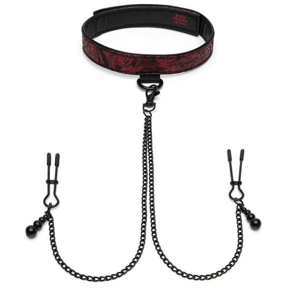 Image of Fifty Shades of Grey Sweet Anticipation Collar Met Tepelklemmen