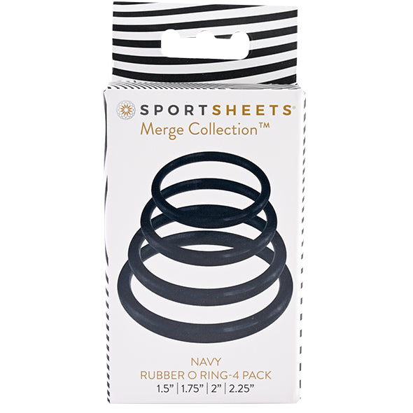 Image of Sportsheets Navy O Ring-4 Pack