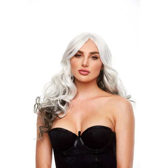 Image of Pleasure Wigs Gina Grey & Black Pruik 