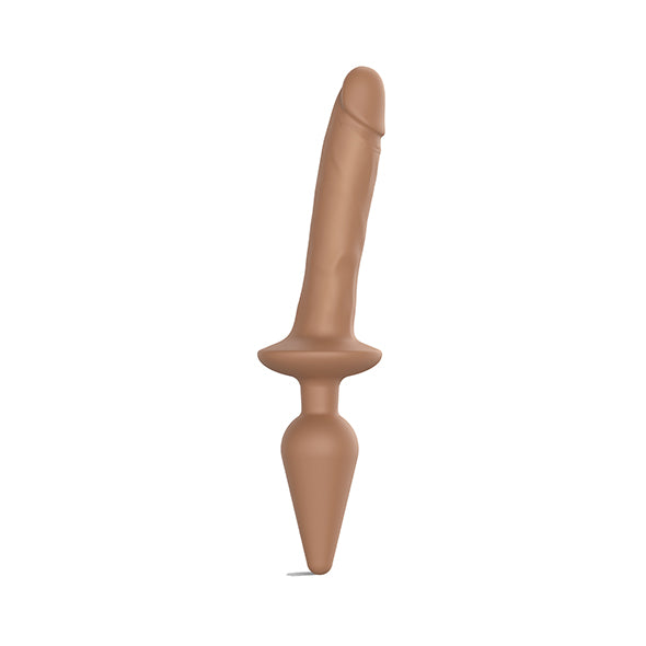 Image of Strap-On-Me Switch Dubbele Dildo Caramel S