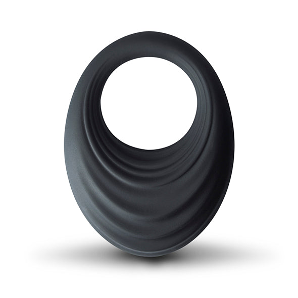 ROCKS-OFF - SPIRE VIBRATING LIQUID SILICONE COCKRING BLACK cock ring toys for men