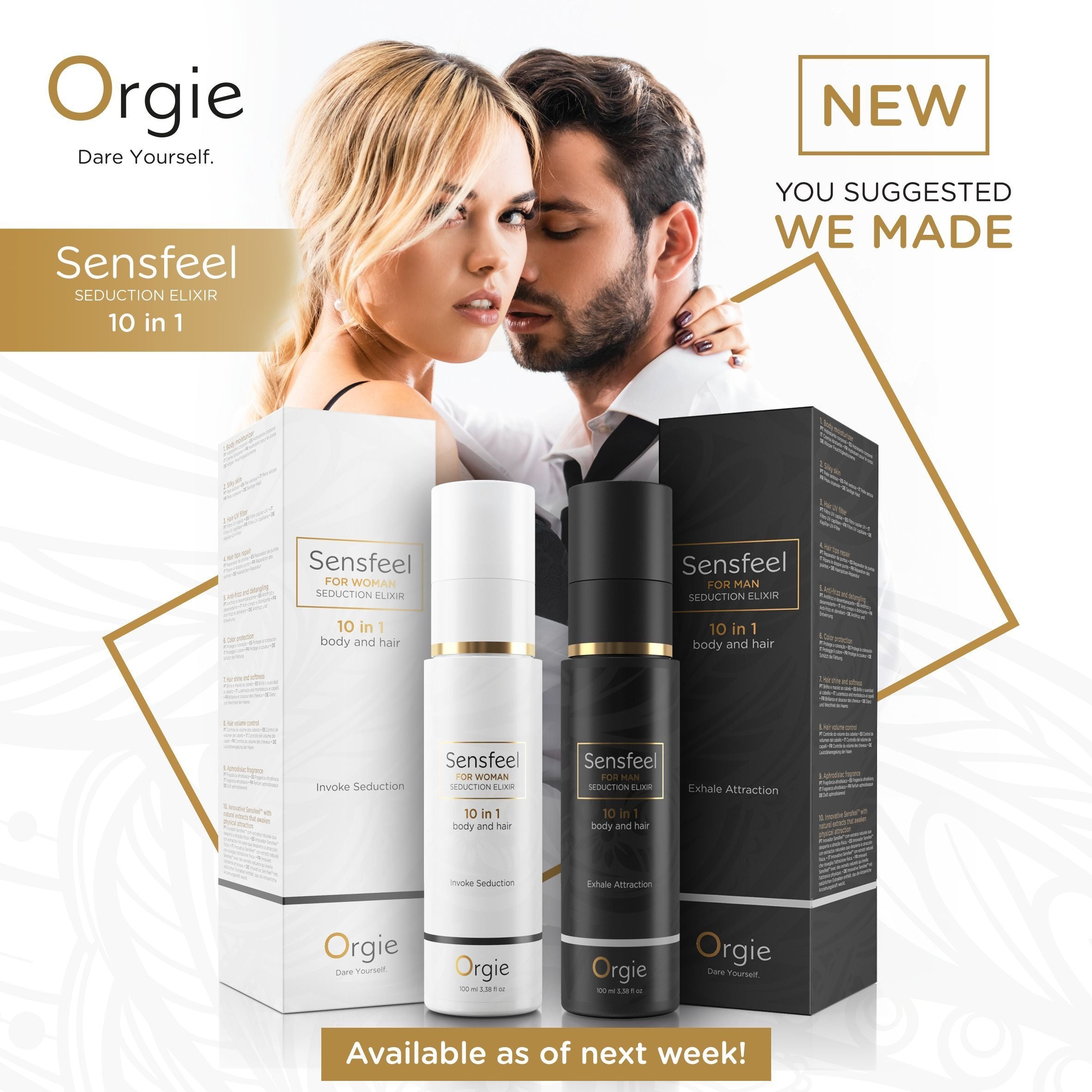 Image of Orgie Sensfeel for Man Feromoon Seduction Elixer 10 in 1 100 ml