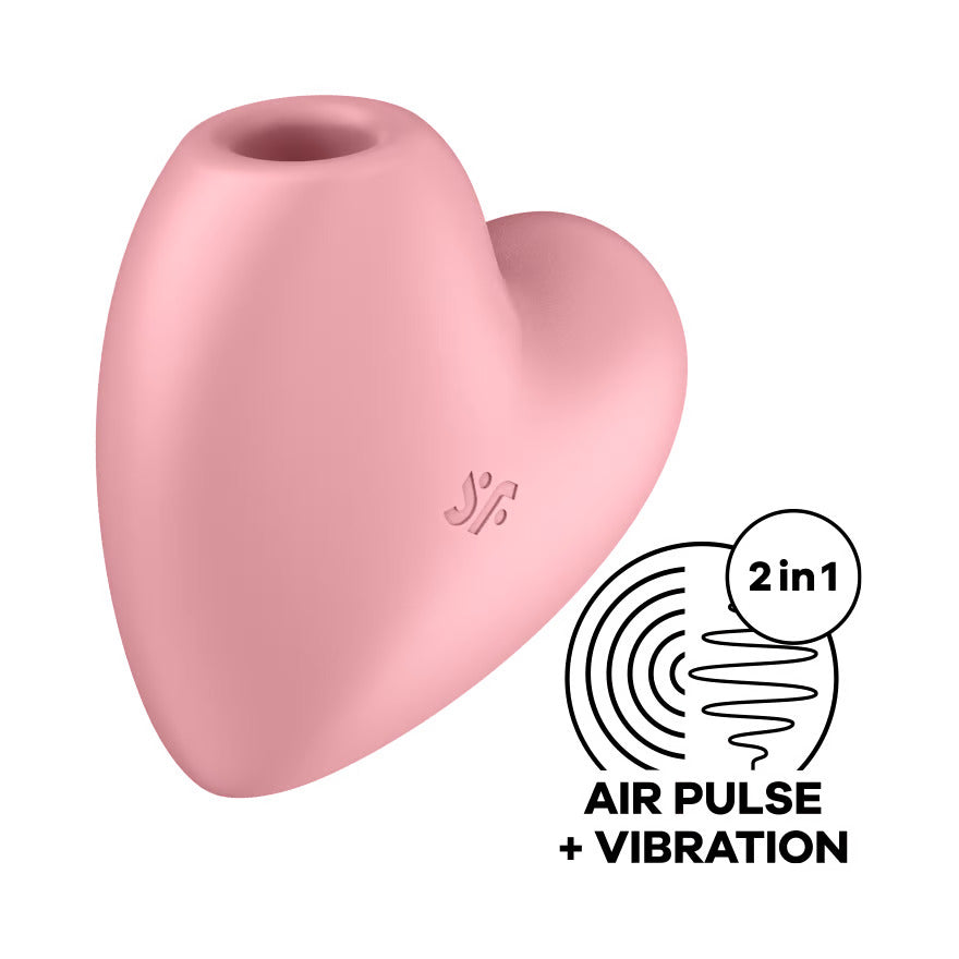 Image of Satisfyer Cutie Heart Luchtdruk Vibrator Roos