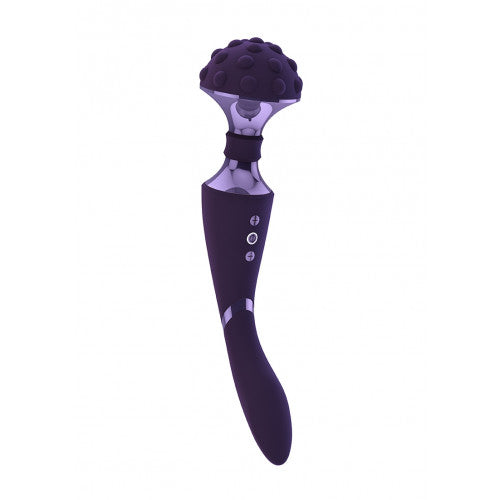 Image of Vive Shiatsu Buigbare Wand Massager 27 Cm Purper