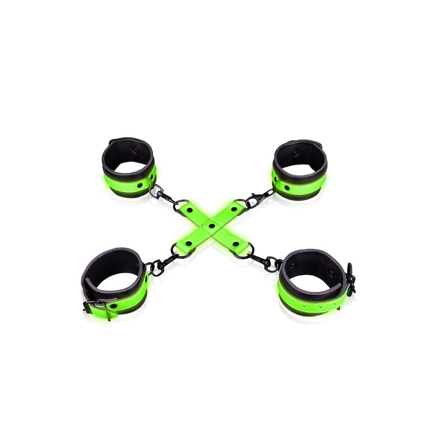 Image of Ouch! Glow in the Dark Hogtie Handboeien & Enkelboeien