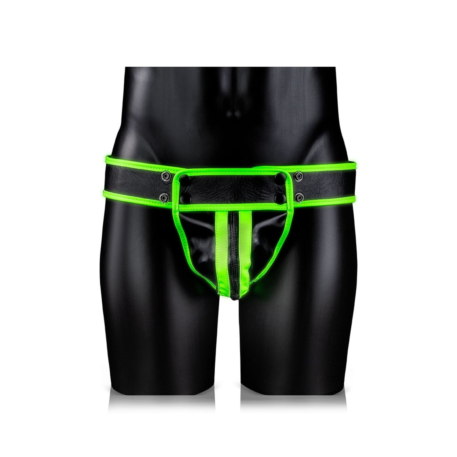 Image of Ouch! Glow in the Dark Gestreepte Jockstrap #4 L/XL