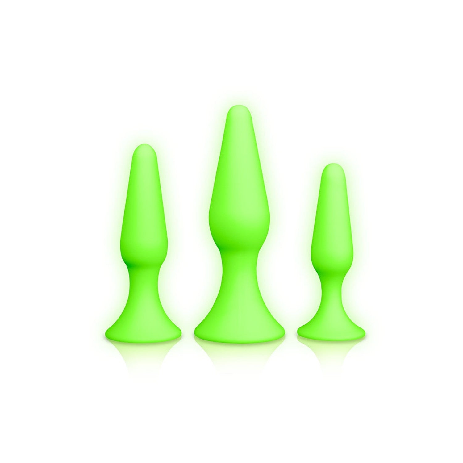 Image of Ouch! Glow in the Dark Butt Plug Set
