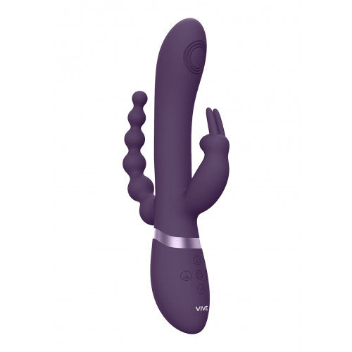 Image of Vive Rini Vibrator Triple Fun 23 Cm Zwart