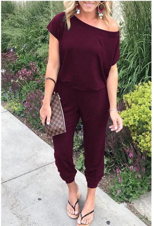 Simply Chic | Jumpsuit (burgundy)