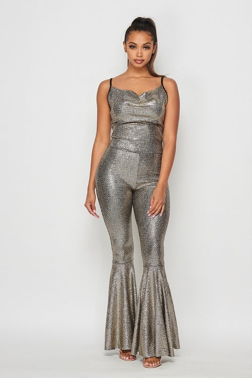 Champagne Wishes | sequined jumpsuit