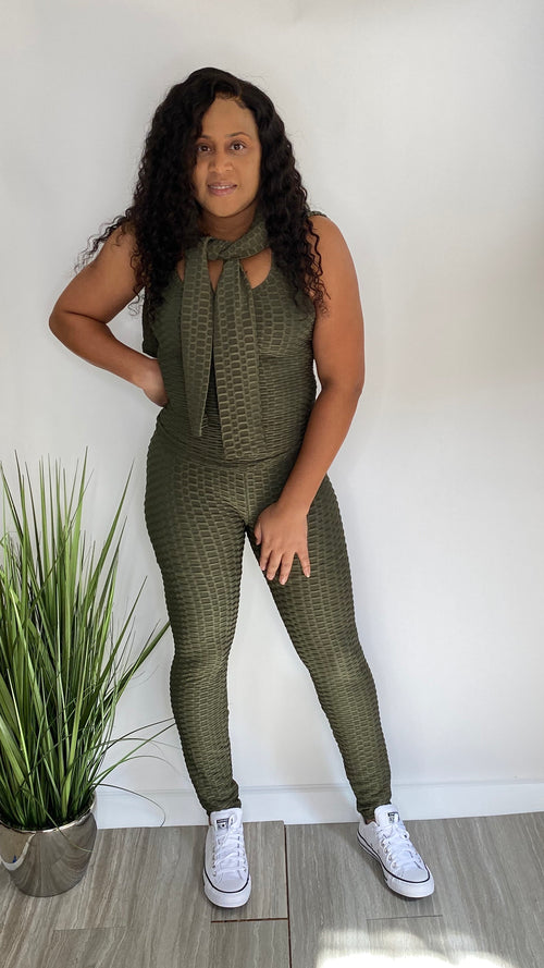 Places to Be | 3 piece Brazilian Jogging Set (olive)