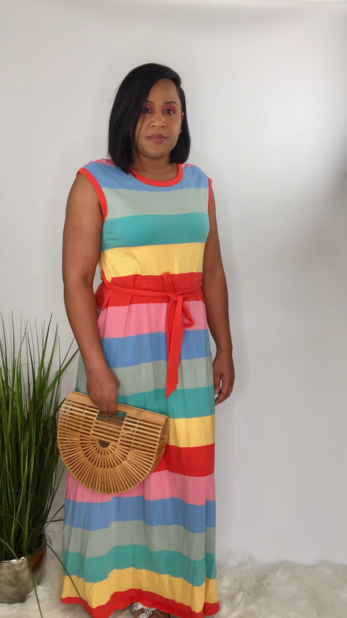 True Colors | stripe maxi dress