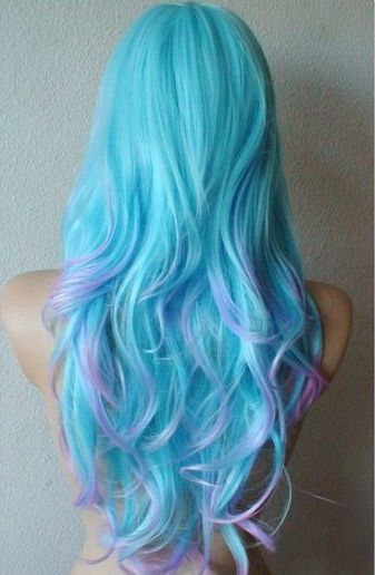 pastel colored wigs