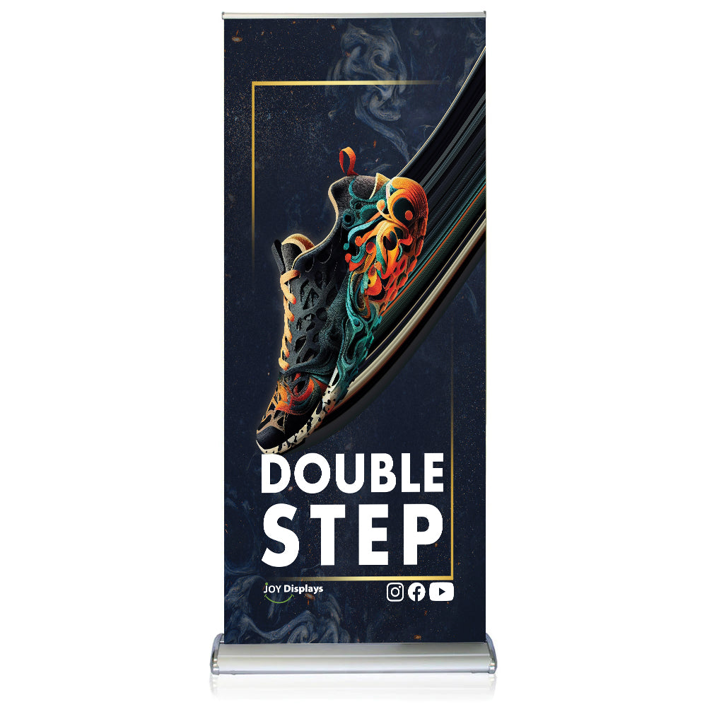 Doublestep Double-Sided Retractable Banner - Graphic Package