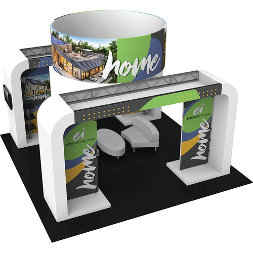 20X20 Trade Show Exhibit - Island Booth Hybrid Pro 20