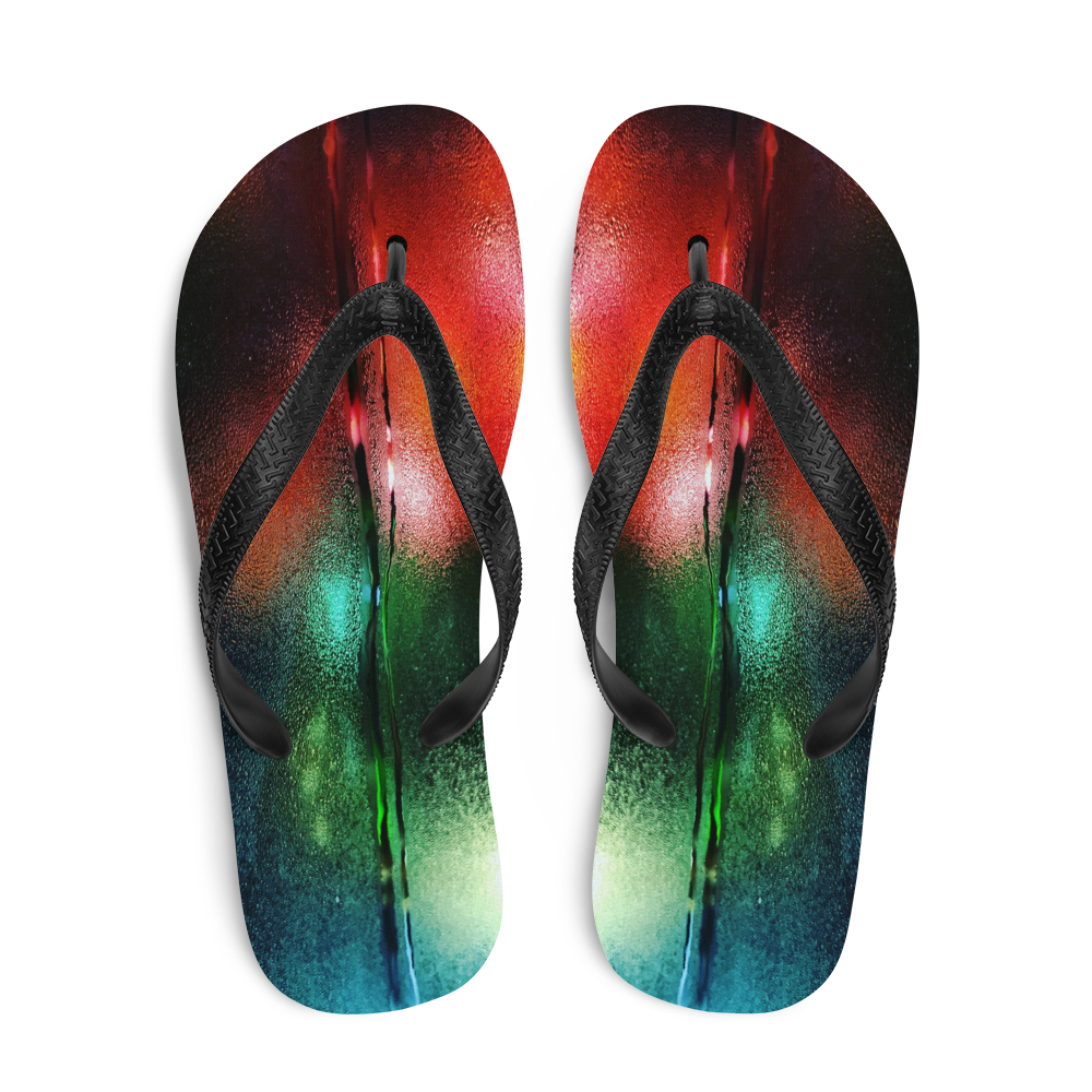 rainy flip flops