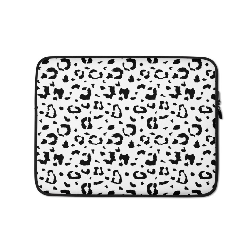 Download Black White Leopard Print Laptop Sleeve Design Express