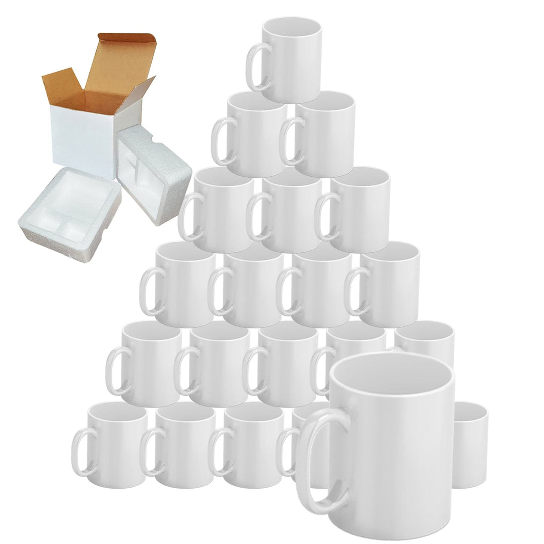 MYSUB Sublimation Mugs, Cups 11oz Sublimation Ceramic Blank Coffee  Mugs,White Cups, Sulimation Blanks, Blank White Mugs-36 pack bulk bundle  (36pc