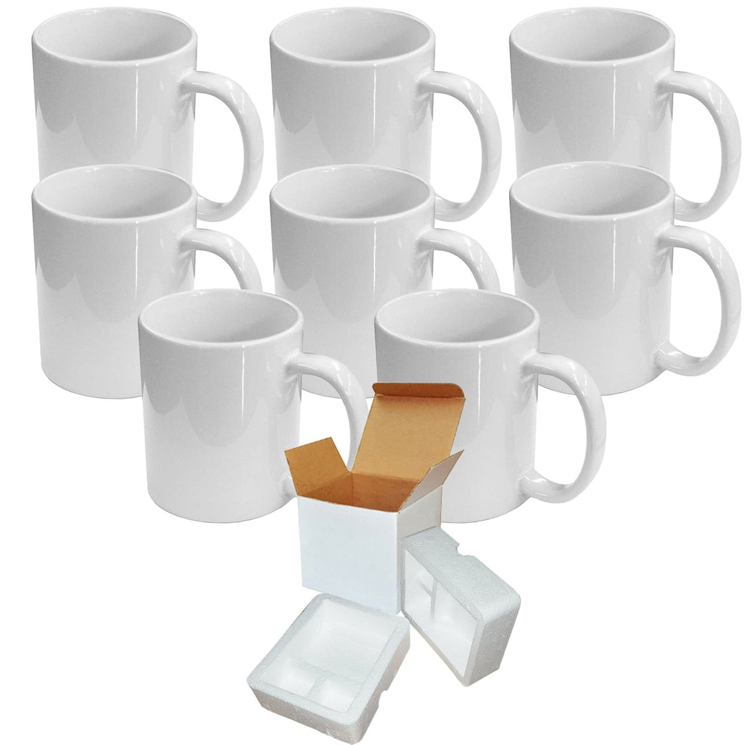 15oz Sublimation Mugs With Gift Mug Box. Mugs Cardboard Box With