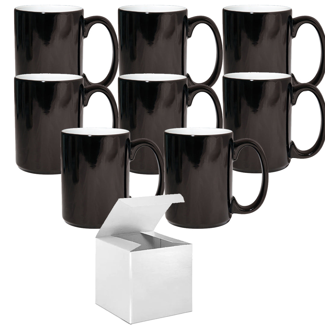 Premium Set of 8 15OZ El Grande White Sublimation Mugs