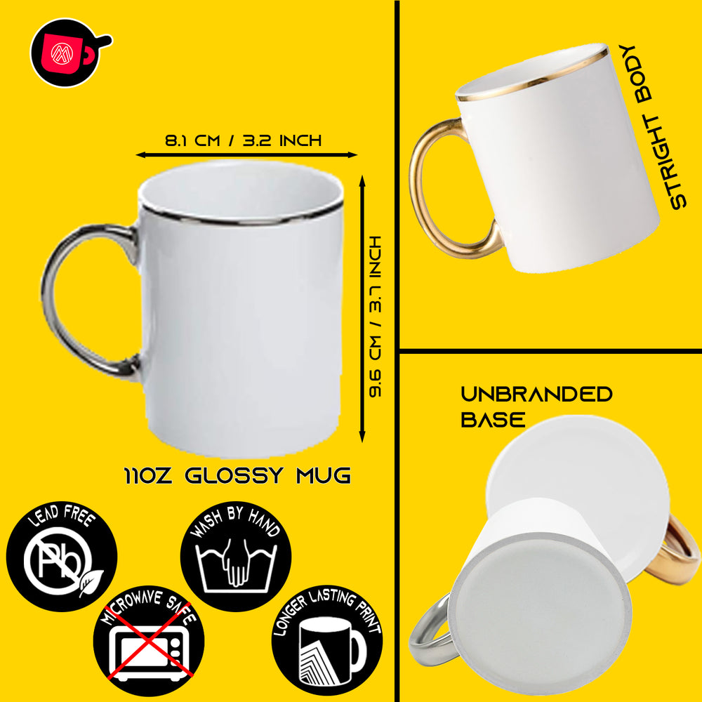 Premium 11oz White Ceramic Sublimation Plain Mugs Blanks For