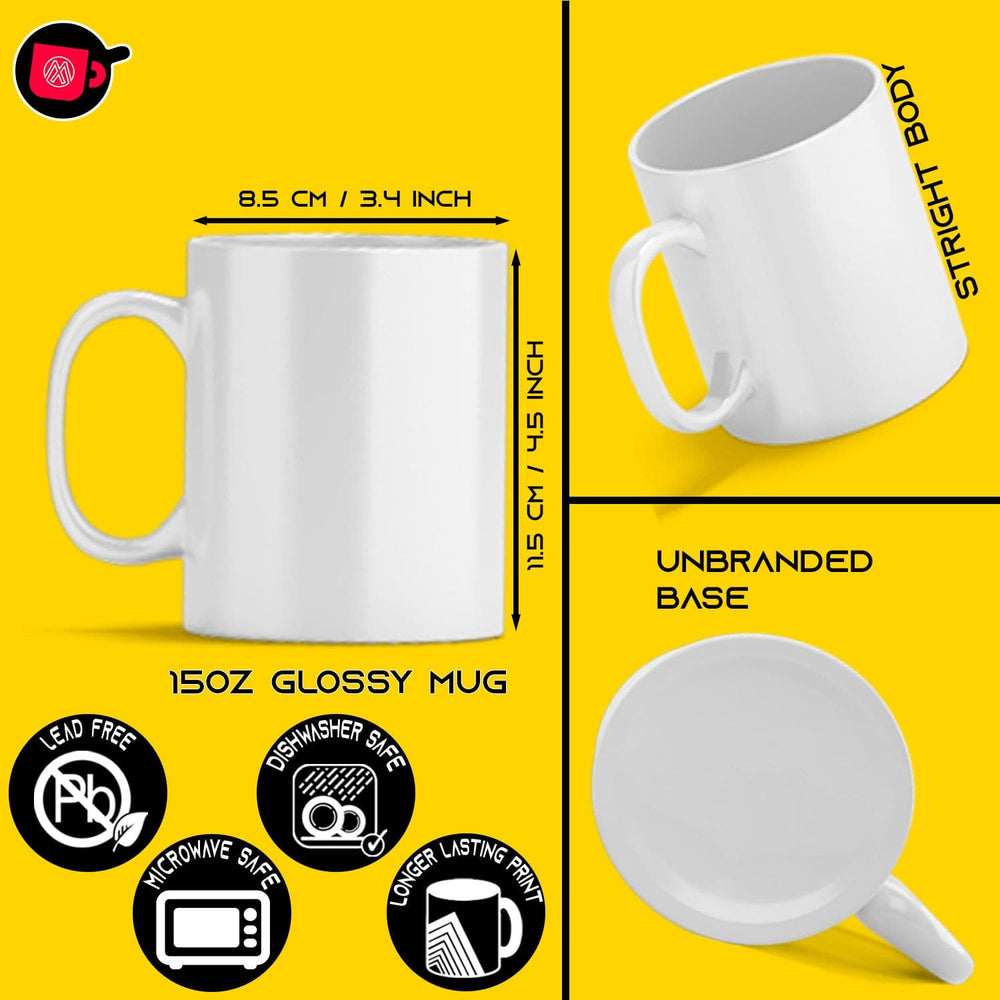 15oz White Ceramic Sublimation Mug – 24 Per Case
