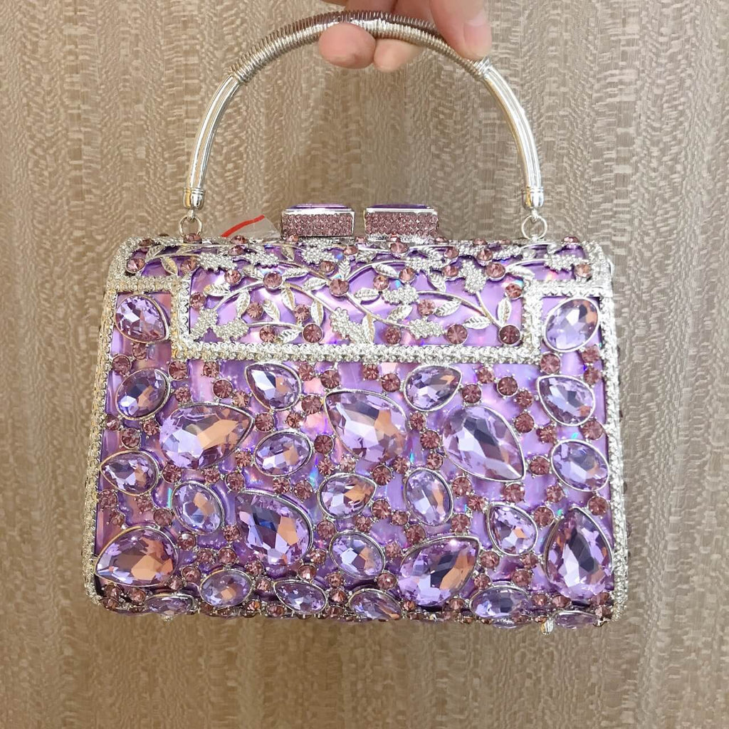 Gemma Fleur Rain Rhinestone Clutch - Detailed shot (9) - WAAMII