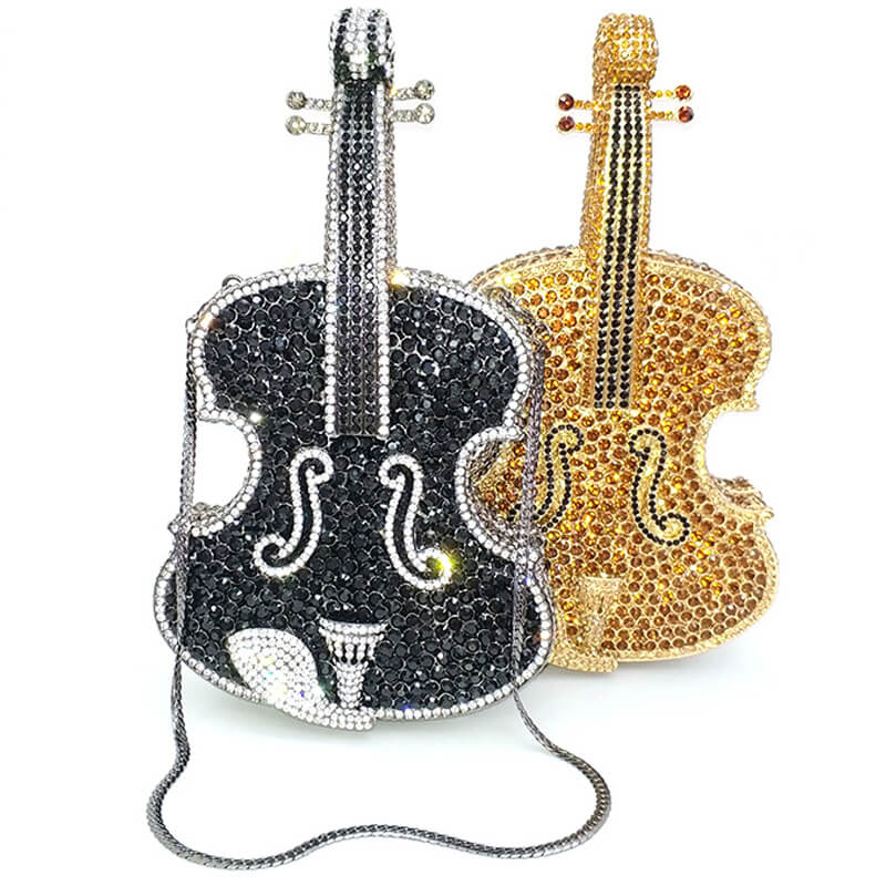 2 violin purses in different colors