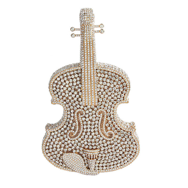 violin shaped clutch