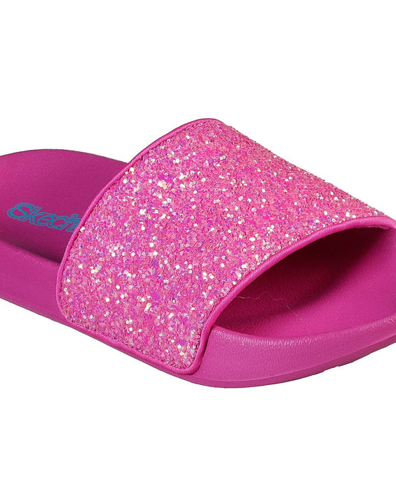 skechers glitter slides