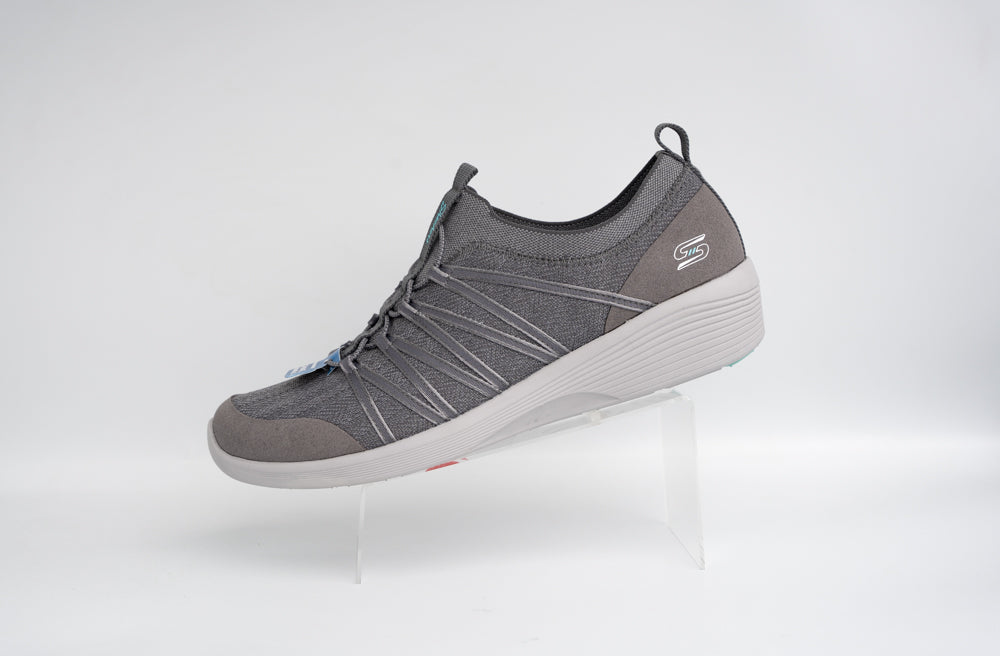 skechers dames taupe sneaker memory foam