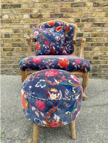 Navy William Morris Floral