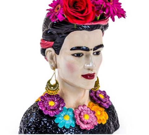 Frida Kahlo Ceramic Bust Vase