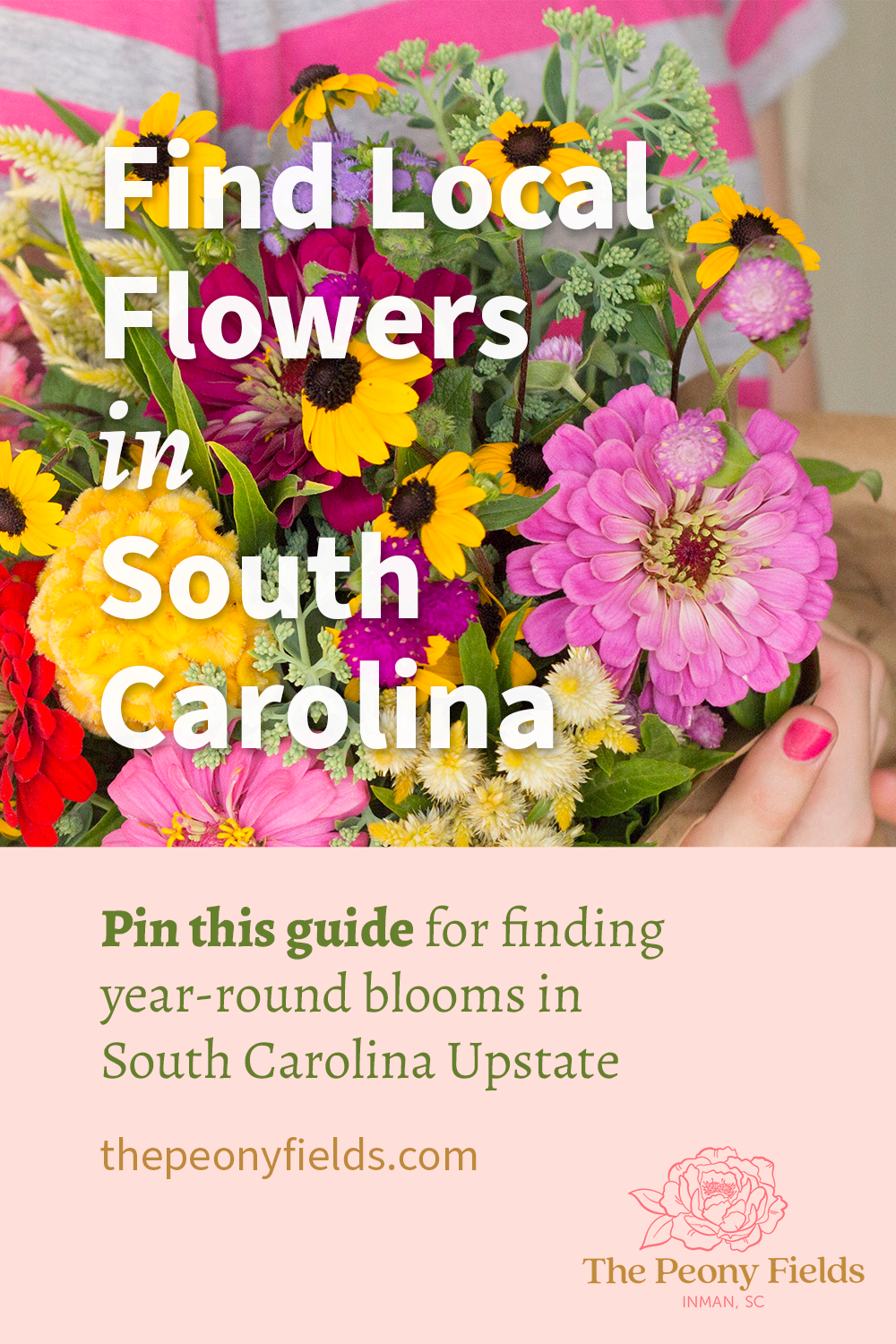 Find Local Flowers Throughout The Year in the South Carolina Upstate.