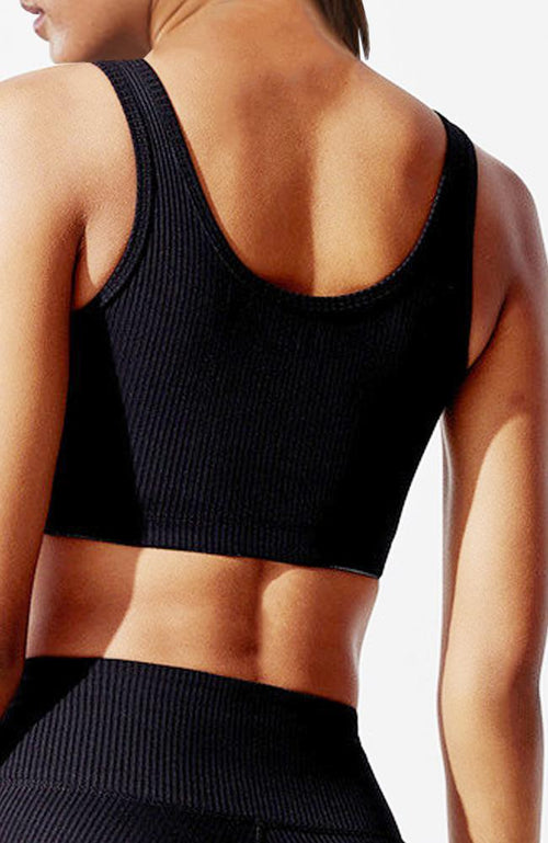 Year of Ours Thermal Race V Sports Bra Black/White TN745TH-BKWT - Free  Shipping at Largo Drive