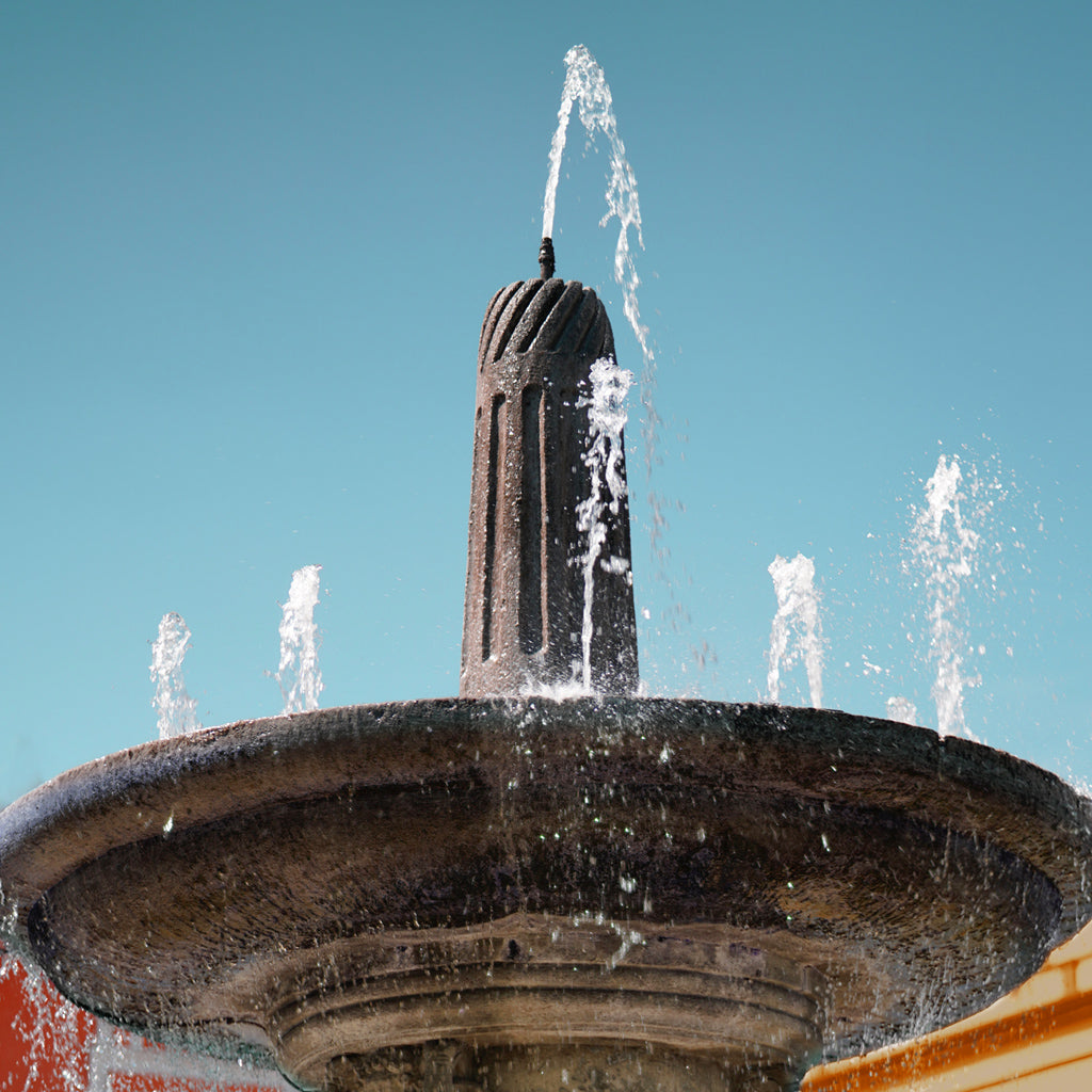 a fountain shooting water visualizing how you get rid of blue balls with ejaculation