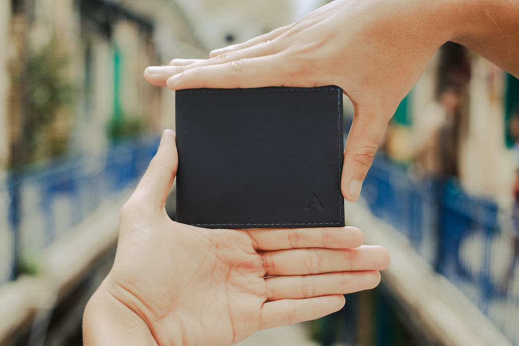 Man Holding Allett Wallet