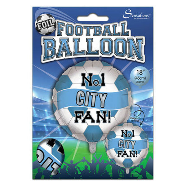 Manchester City FC No.1 Fan 18" Foil Balloon Trinidad and Tobago