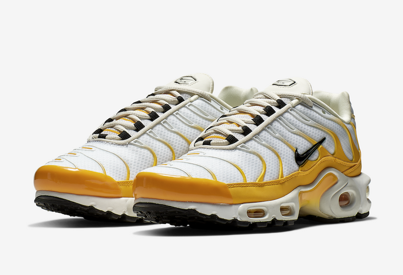 air max plus yellow and white