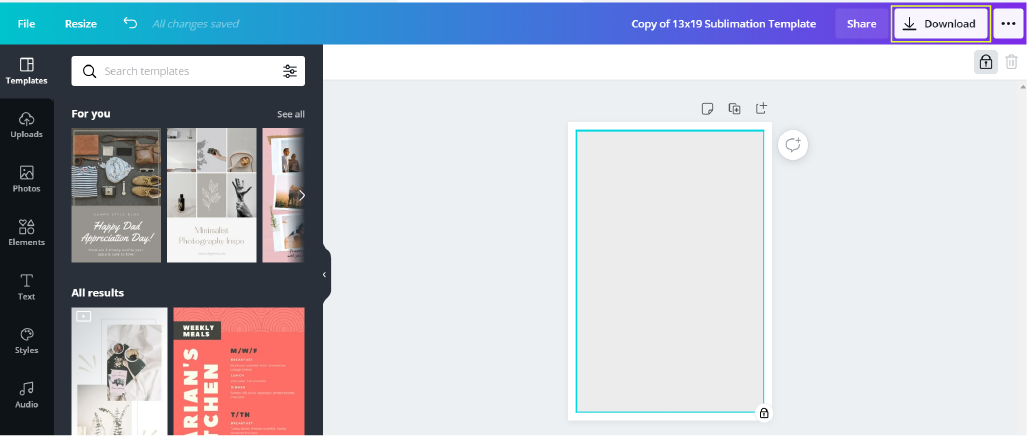 Canva Toolbar - Canva Templates