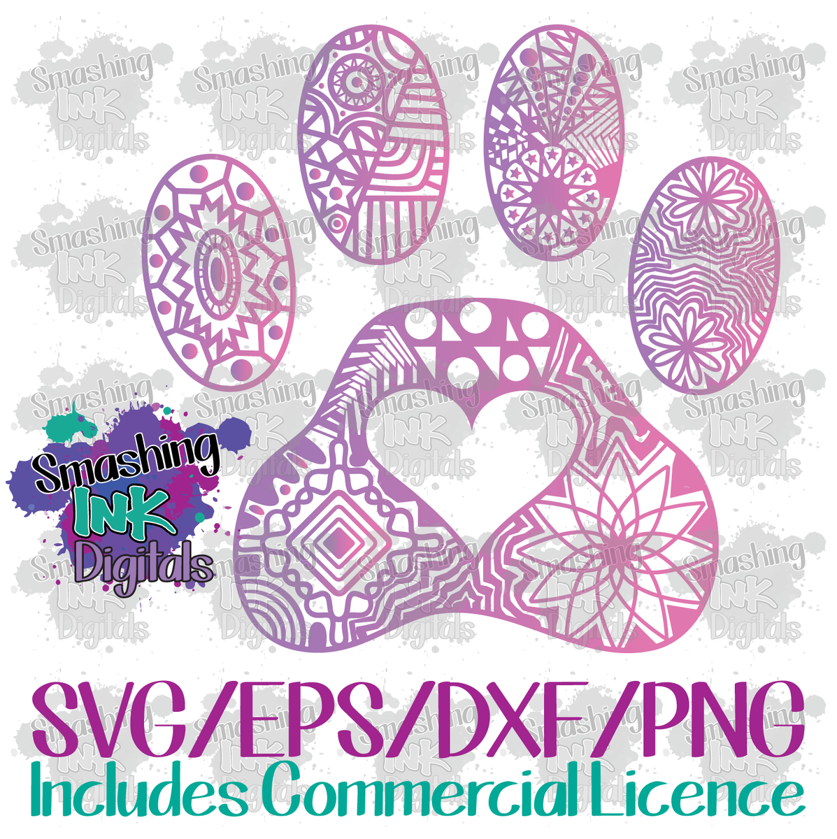 Free Free Paw Mandala Svg 377 SVG PNG EPS DXF File