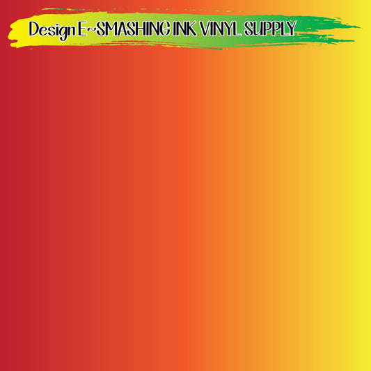 Red Green Yellow Ombre ☆ Pattern Vinyl, Faux Leather