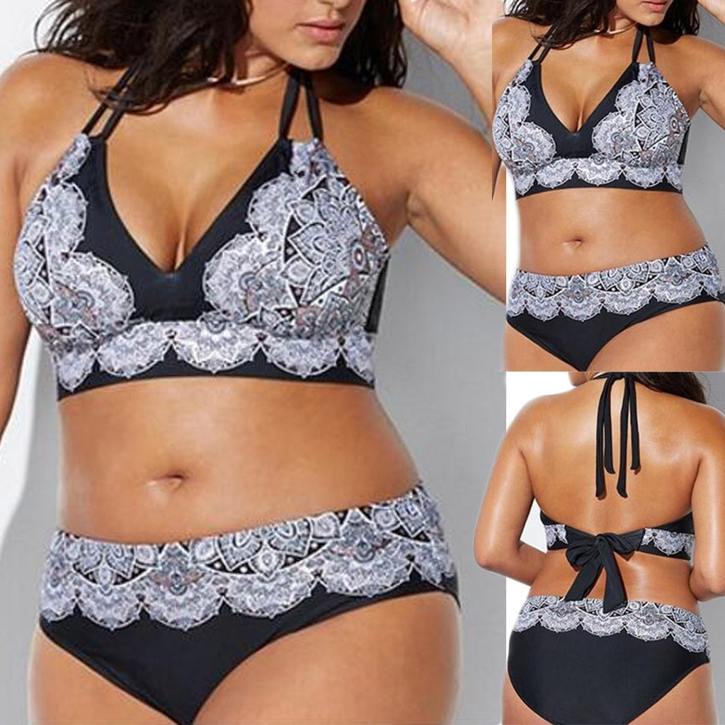 plus size 2 pc swimsuits