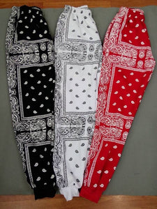 red bandana joggers mens