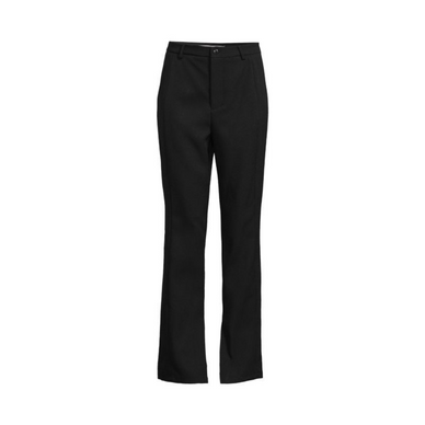 Slouchy and sleek, the Atlas Pant also features a wide leg with inseam slit. Wear it with one of our knit tops, or pair it back to the Kira Blazer for a cool suit look! 
Fixed waist; Belt loops; Hidden hook with zip fly closure; Mid rise 
Shell: 95% Polyester, 5% Spandex | Lining: 100% Polyester 
Dry Clean Only 
Fulfilled by our friends at Walter Baker 

Please Note: Rewards cannot be applied to this product 