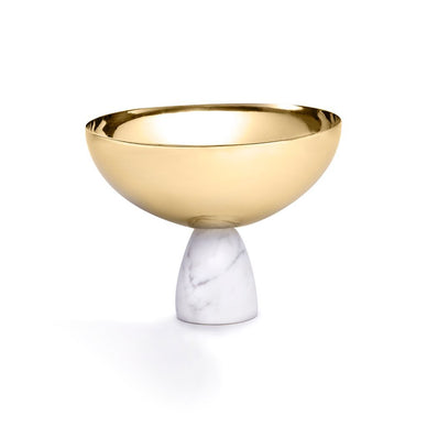 The Coluna Marble Nut Bowl lives on the edge of bold modernity and artisan craft. Made from premium Italian Carrara marble and precision-machined silver metal, its size is just perfect for presenting your favorite sweet or savory nibbles. 

Italian Carrara Marble Gold-Plated Steel
Imported
Each bowl is unique in color, shape and pattern
Handwash with mild, non-abrasive dishsoap and soft cloth.
5” x 5” x 3.75” / 13cm x 13cm x 10cm

  
Our Marble nut bowl is crafted from Carrara Marble, a stone thought to encourage flexibility during difficult moments, and to help with positive focus. The goal: serenity at home. 
Fulfilled by our friends at ANNA NEW YORK 
*Please Note: 

Rewards cannot be applied to this product
This item is not eligible for returns 
This item cannot be shipped outside the U.S.
