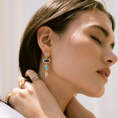 Embody a true Oceanic Goddess in these cascading earrings, exquisitely hand crafted with organically shapened treasures from the sea. 
Fulfilled by our friends at Awe Inspired 

*Please Note: 

This item is not eligible for returns 
This item cannot be shipped outside the U.S.
