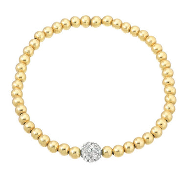 Part of our fortune collection, is this fun and chic 5mm beads bracelet, dainty and hollow, with a single 14k white gold diamond bead. With an elastic stretch fit, wear it up or down by itself or stacked with your other fine and fashion bracelets for the perfect arm party. 

Made in L.A.
Stretch fit
14k gold hollow beads
Ships in 3-6 business days
Rush orders ship in 2-4 business days
Comes gift ready in a custom Zoe Lev jewelry box
Fulfilled by our friends at Zoe Lev Jewelry

 *This product cannot be shipped outside of the U.S. 

Please Note: Rewards cannot be applied to this product 